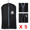 5xBreathable ZipUp Hanging Suit Dress Coat Garment Bag Clothes Cover Dustproof A