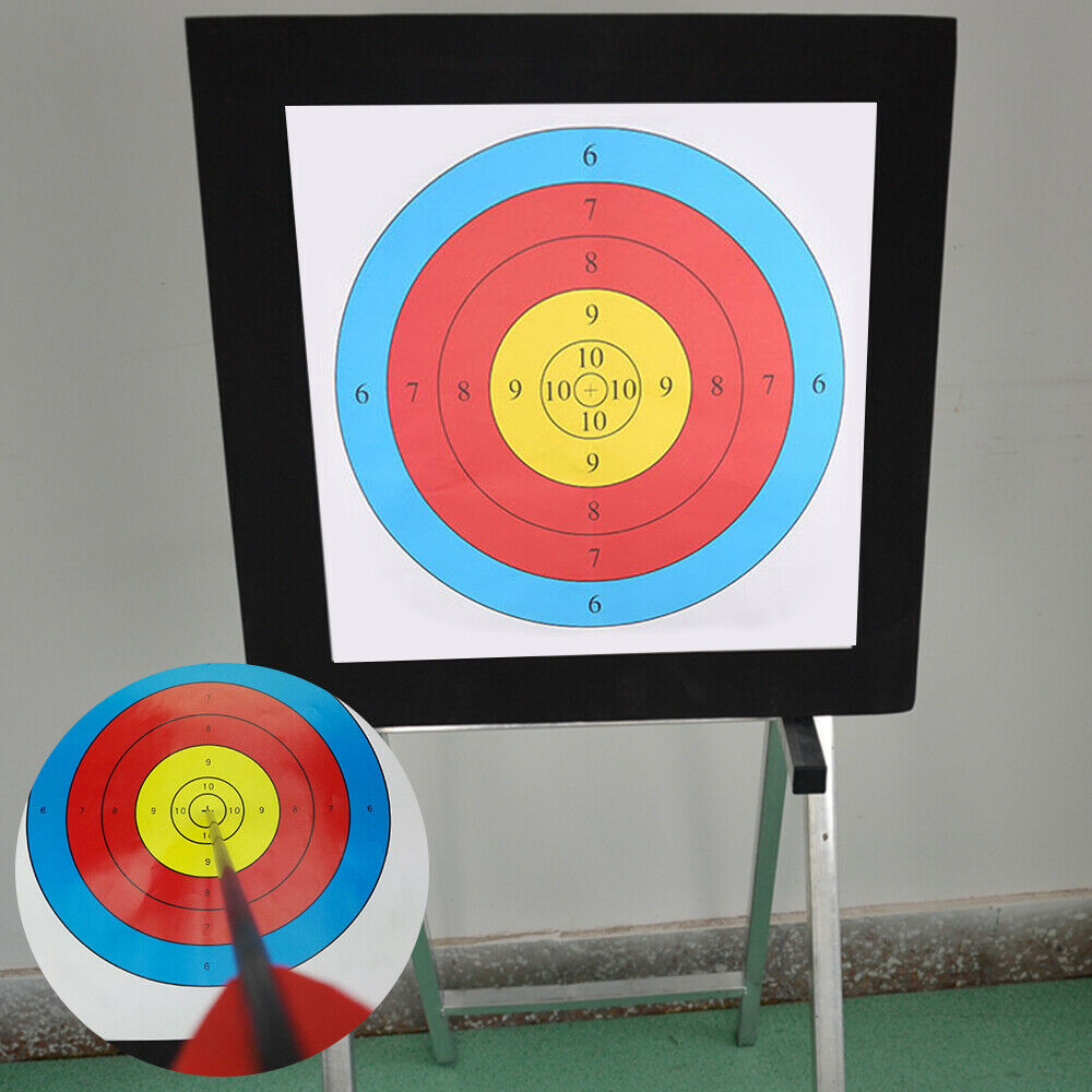 2 Faces 4 Pins Lightweight Black High Density EVA Foam Archery Target Mat UK