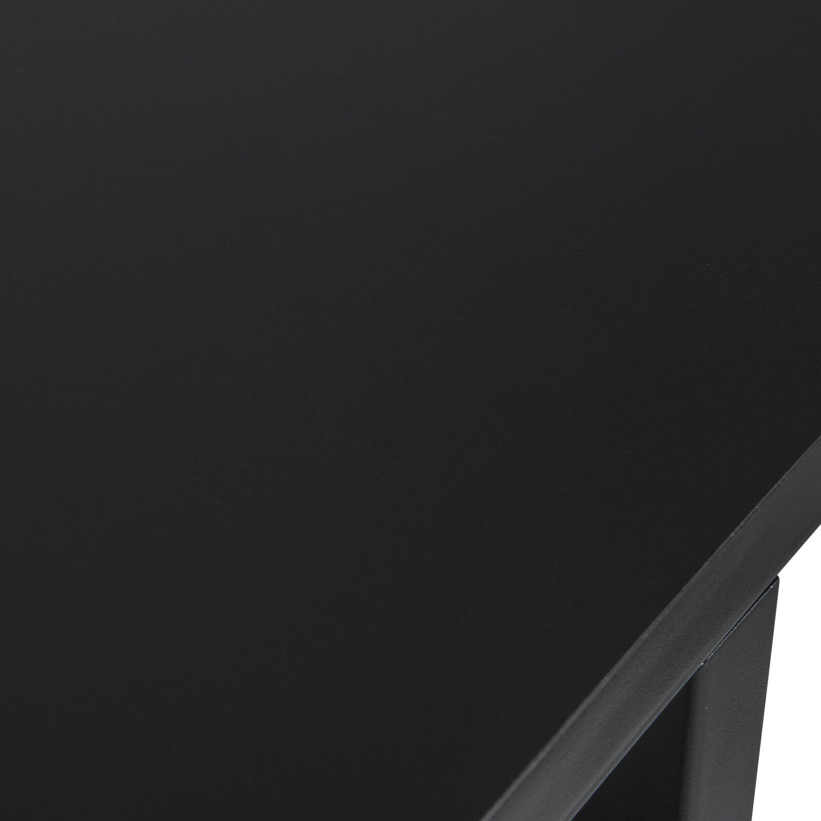 Bar Table with 2 Storage Shelves Breakfast Dining Table Kitchen  Metal