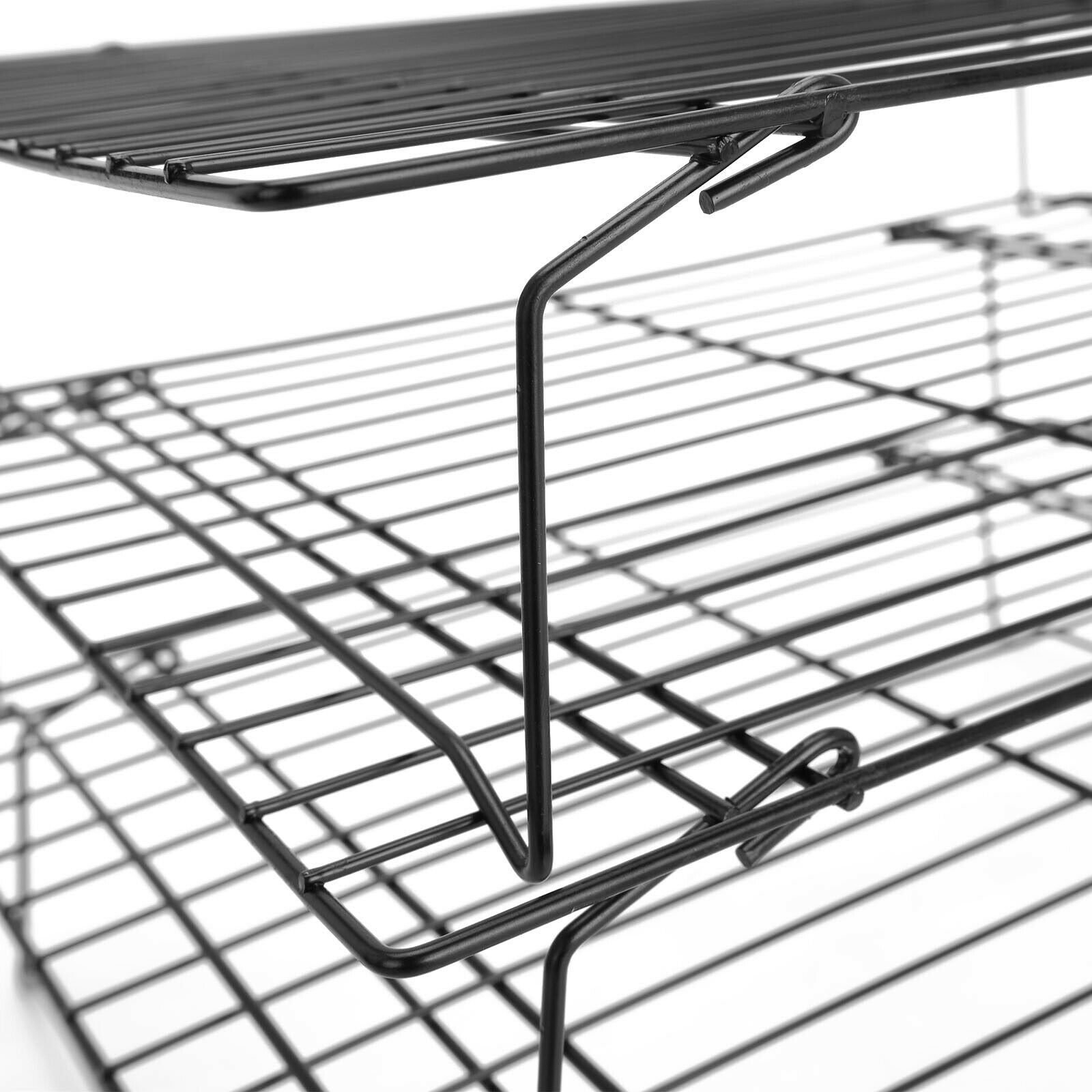 3 Tier Stackable Cooling Oven Baking Cake Biscuit Tray Rack Cake Non Stick Shelf