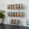 3 Tier Spice Rack Herb Jar Organiser Shelf Free Standing Kitchen Storage Stand