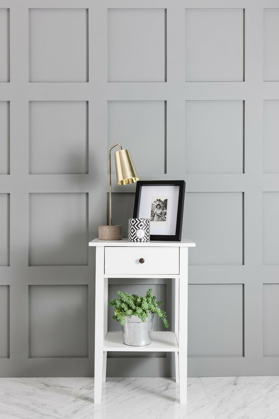 White Trend Bedside Cabinet side table SALE