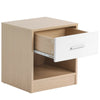 2 Drawer Wooden Bedside Table Cabinet Nightstand Storage Bedroom Furniture