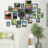 23PCS Multi-Picture Family Collage Photo Frame Frames Aperture Art Deco Wall Set