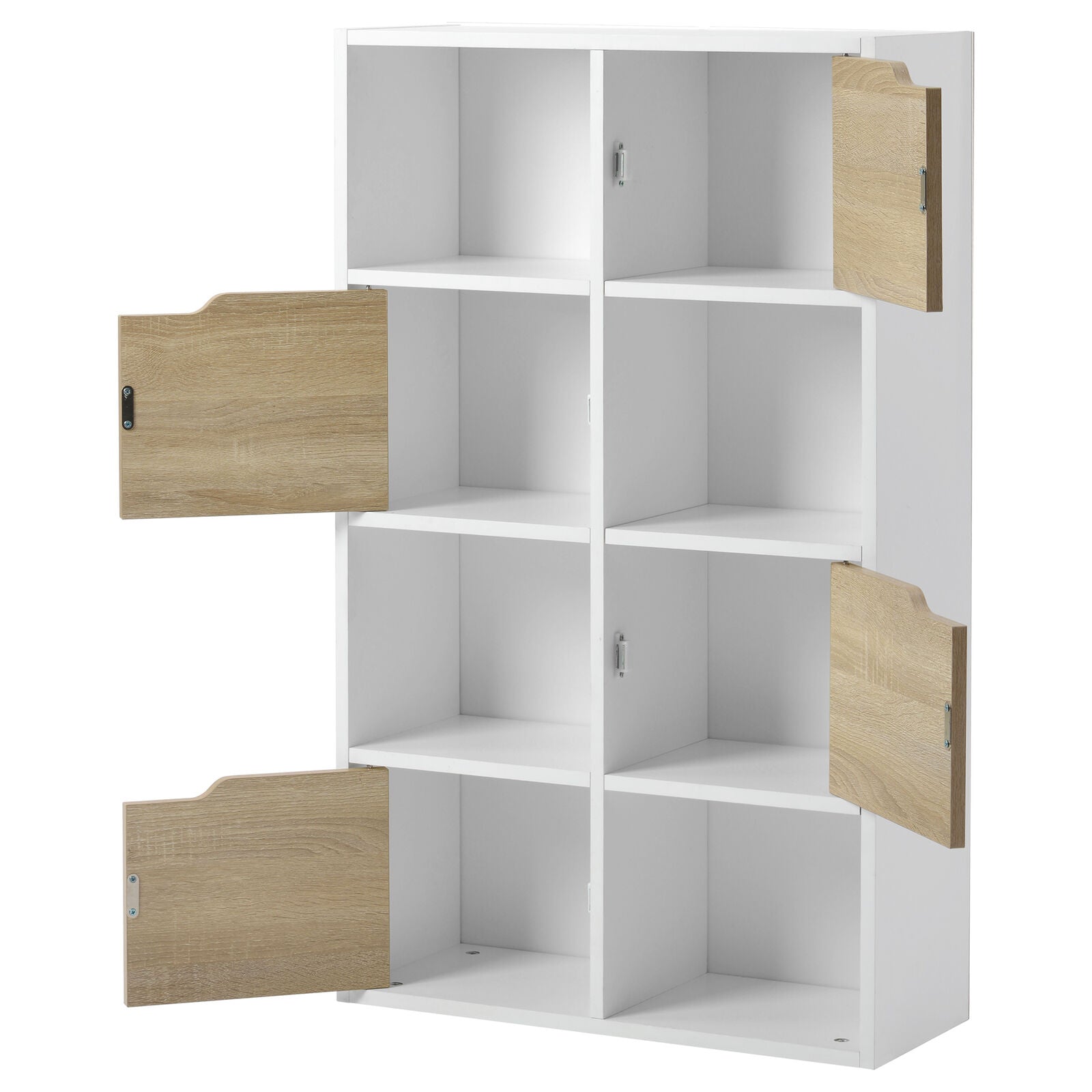 4 Tier Cube Bookcase Shelving Display Shelves Storage Unit Organiser Display