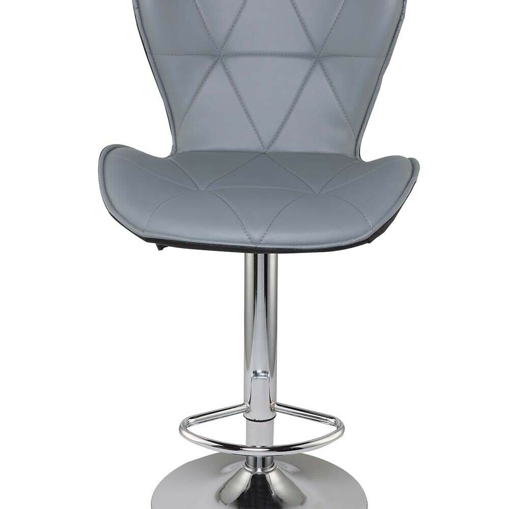 2 Breakfast Bar Chairs BARCELONA GREY Bar Stools Barstools Kitchen Pub Stools