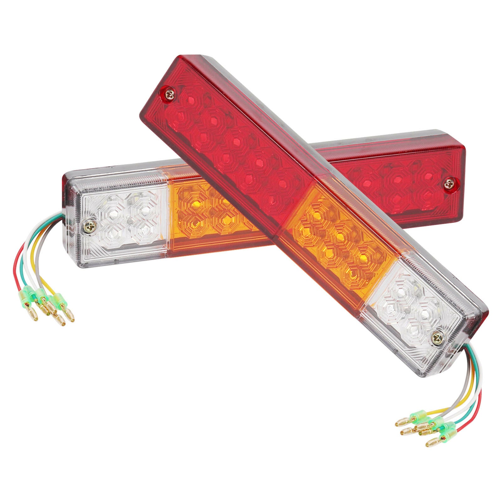 2x12V LED Rear Tail Stop Reverse Lamp Indicator Light Trailer Caravan Van Truck