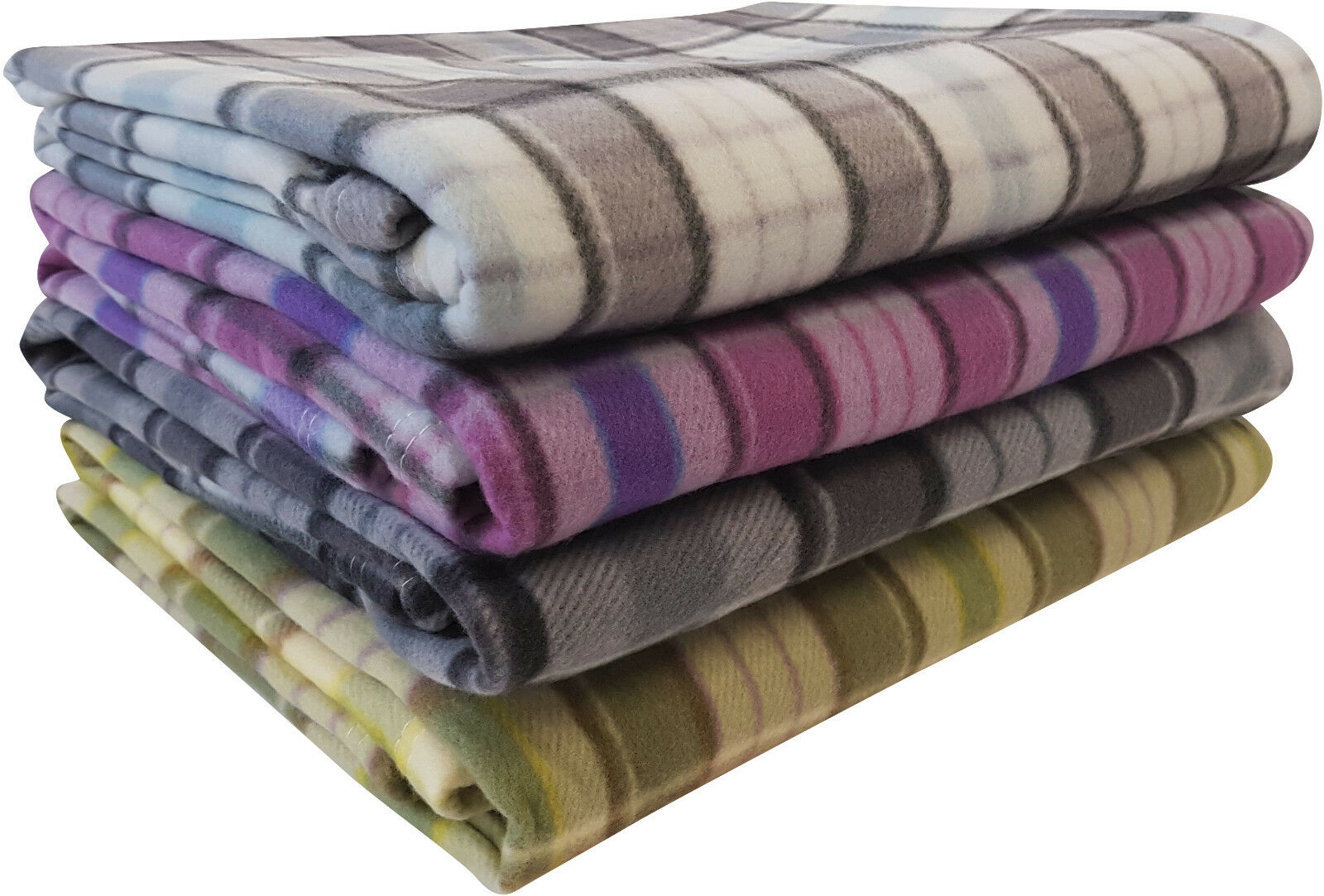 Tartan Fleece Blanket Sofa Throw Bed Throwover Cover EXTRA Large Sizes In Stock