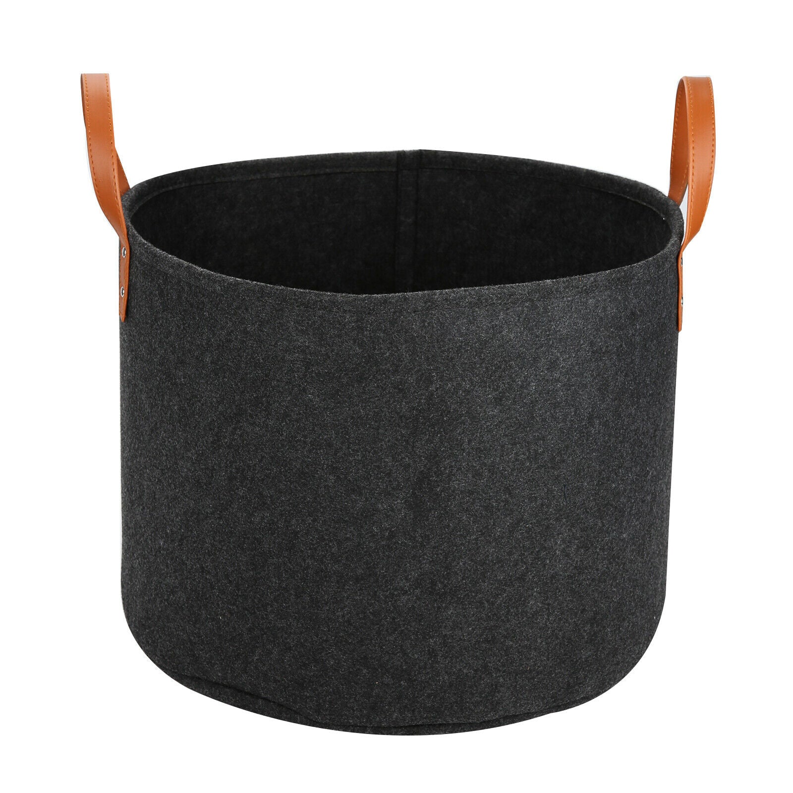 Bedroom Closet Clothing Toy Storage Felt Storage with Handle Basket Bin Home uk