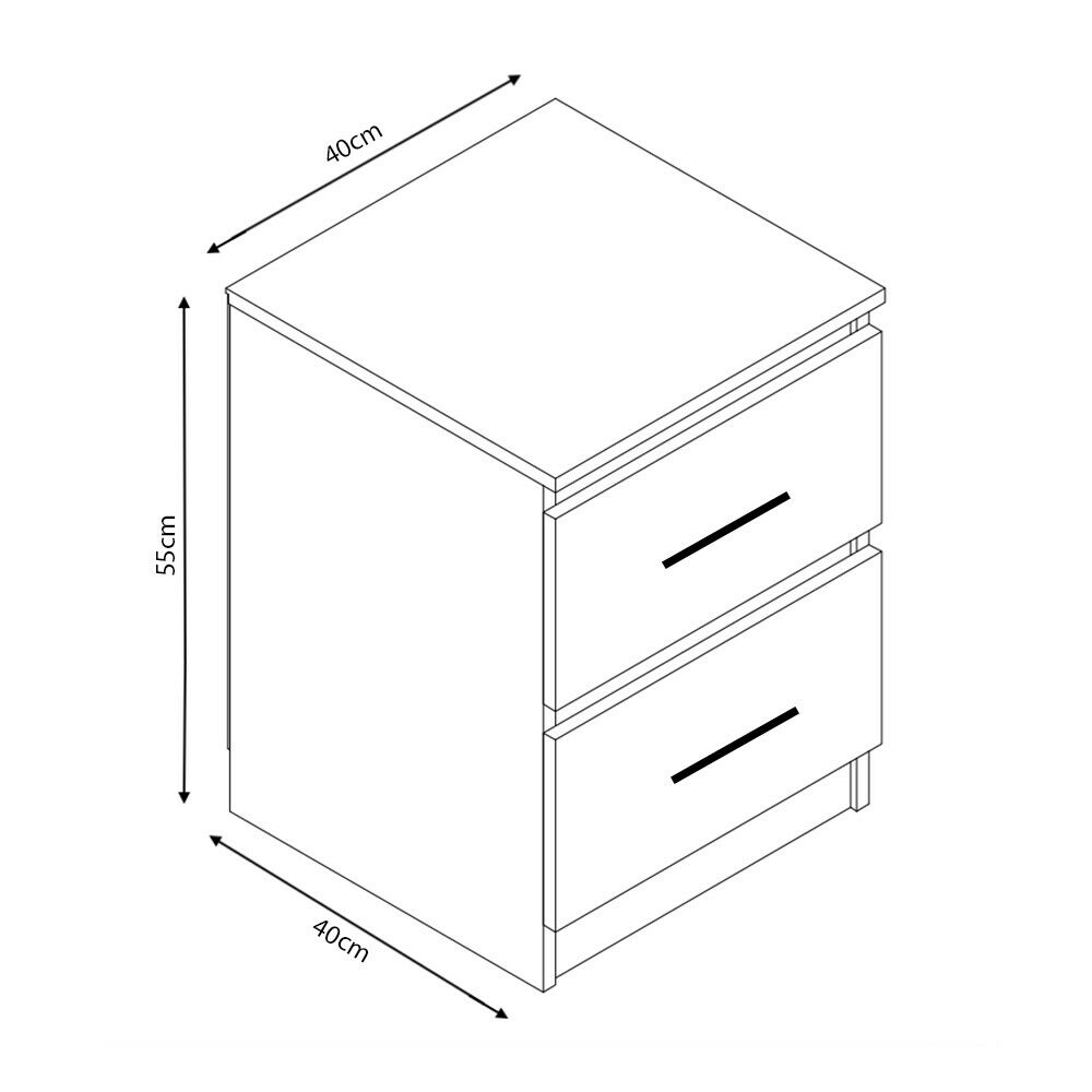 High Gloss Grey Bedside Cabinet. Premium Collection. ALL GREY GLOSS PANELS