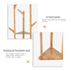 Natural Bamboo Coat Rack Stand Clothes Hanger Hat Jacket Bag Umbrella Scarf Hook