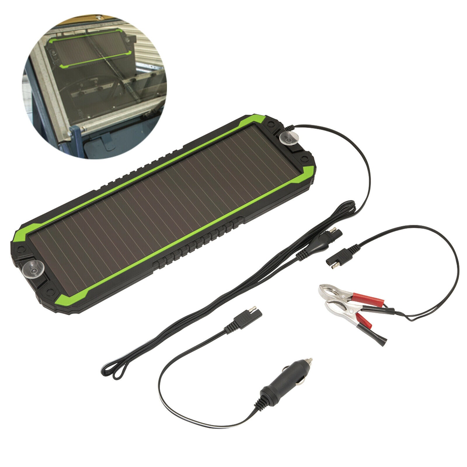 Sealey Solar Power Panel 12V Trickle Battery Charger Car Van Boat Caravan Camper