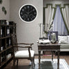❤Large Wall Clock Vintage Temperature Humidity Round Modern Retro Quartz Clocks