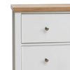 3 Drawer Bedroom Cabinet Chest of Drawers White and Oak