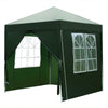 2x2m Sides Marquee Gazebo Tent Garden Party Waterproof Canopy Shelter Windbar