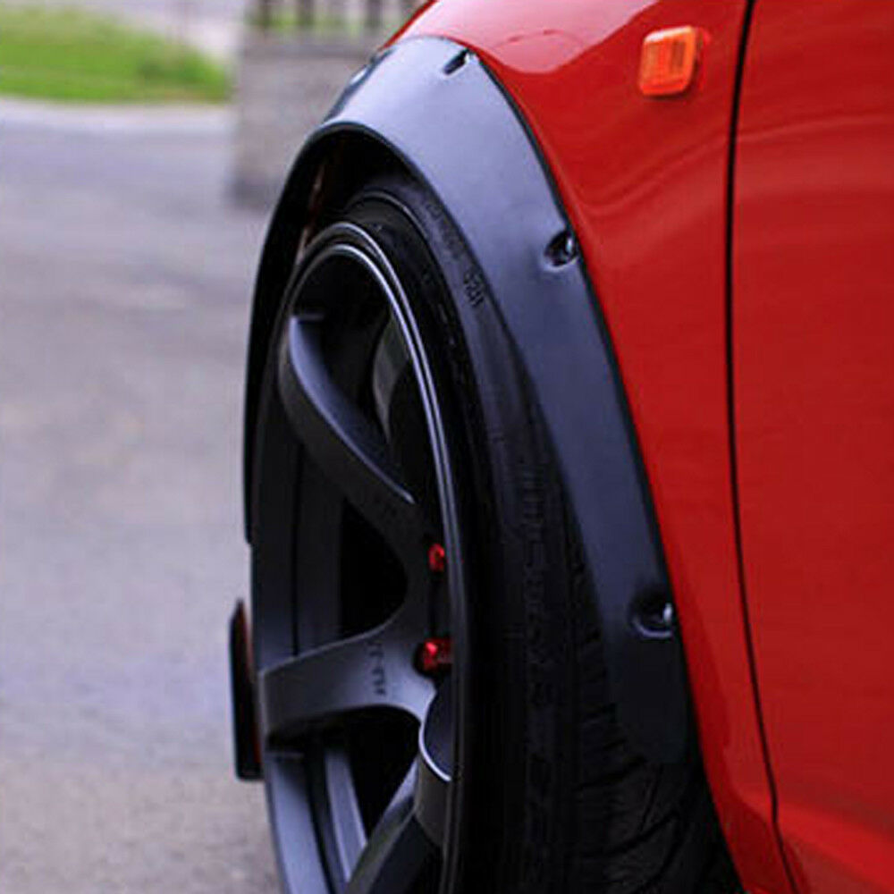 4pcs Universal Widened JDM Fender Flares Wheel Arch 2 inch ABS Car Fittings