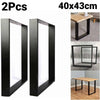 2x Table Legs Industrial Metal Steel for Bench/Coffee Table/Side Table Support