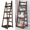 4 Tier Ladder Book Shelf Bookcase Garden Flower Plant Pot Display Rack Wooden