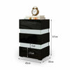 Modern LED Light High Gloss 2 or 3 Drawers Bedside Table Cabinet Nightstand Unit