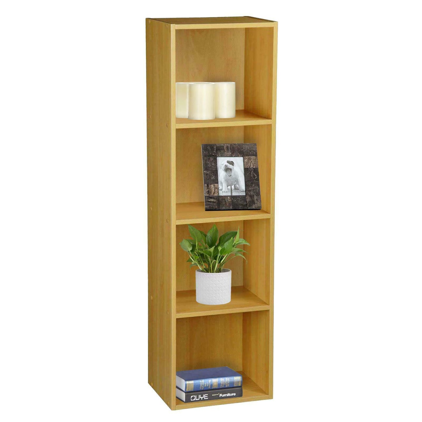 New Cube 2 3 4 Tier Wooden Bookcase Bookshelf Storage Shelf Unit Display Stand