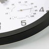 ❤Large Wall Clock Vintage Temperature Humidity Round Modern Retro Quartz Clocks