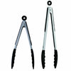 2 X Silicone Tongs 9" & 12" Non-slip Grip Cooking Serving Buffet Oven Salad BBQ