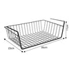Metal Wire Mesh Under Shelf Basket Cabinet Cupboard Storage Rack Organizer S/L