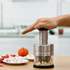 Manual Hand Press Garlic Onion Vegetable Food Chopper Cutter Processor Dicer uk