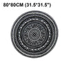4 Sizes Round Non-slip Carpet Outdoor Floor Rug Mat Pads Geometric Acrylic