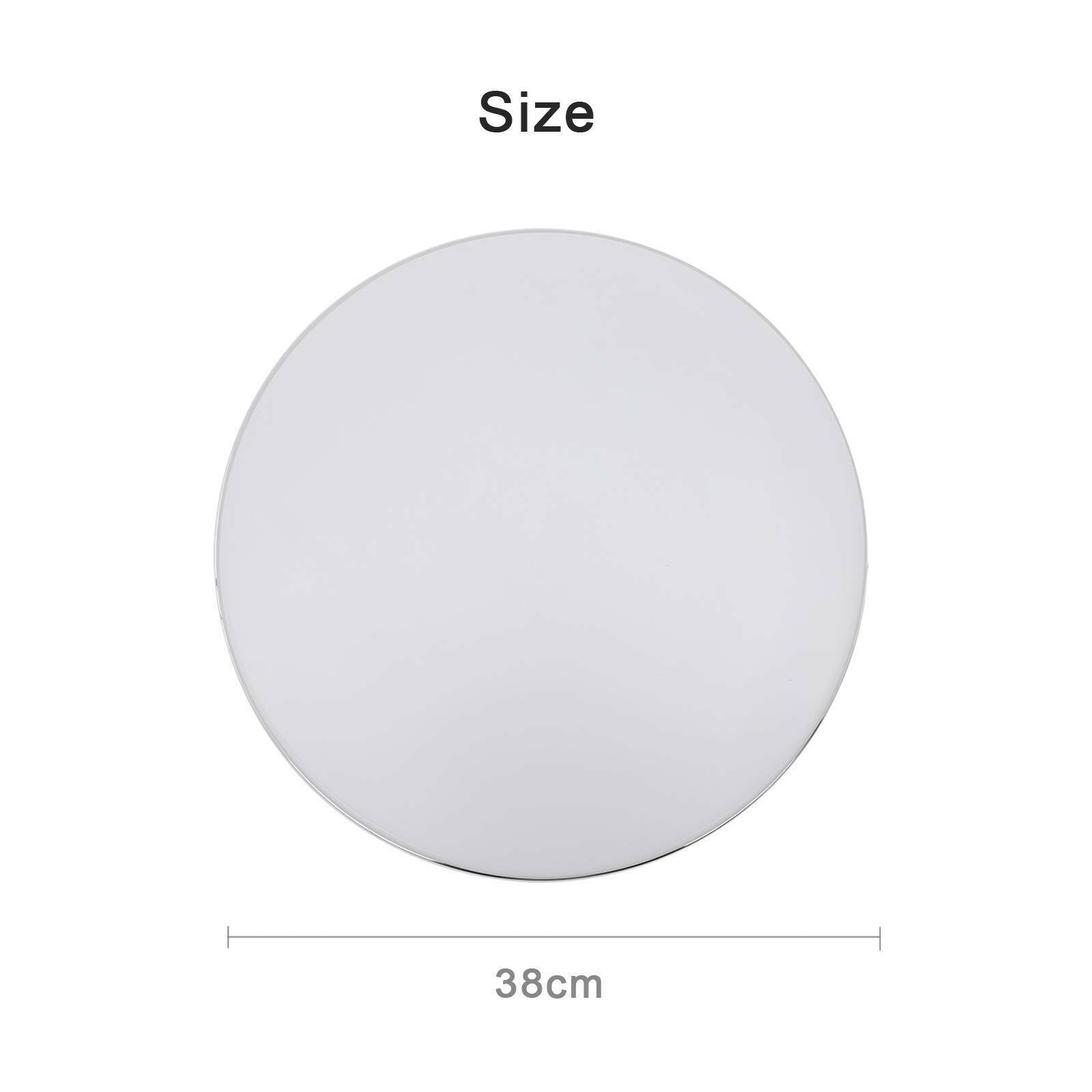 36W Bright Round LED Ceiling Light Panel Down Living Room Bathroom Wall Lamp (36W Silver Frame)
