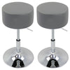 1/2x Bar Stool Gas Lift Swivel Stool Club Cafe Breakfast Chair PU Leather Metall