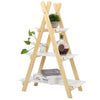 3 Tier Ladder Shelf Storage Shelving Unit Bookcase Rack Plant Display Stand Wood