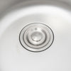 Modern Kitchen Sink Round Stainless Steel Single Bowl With Waste Plumbing Kit