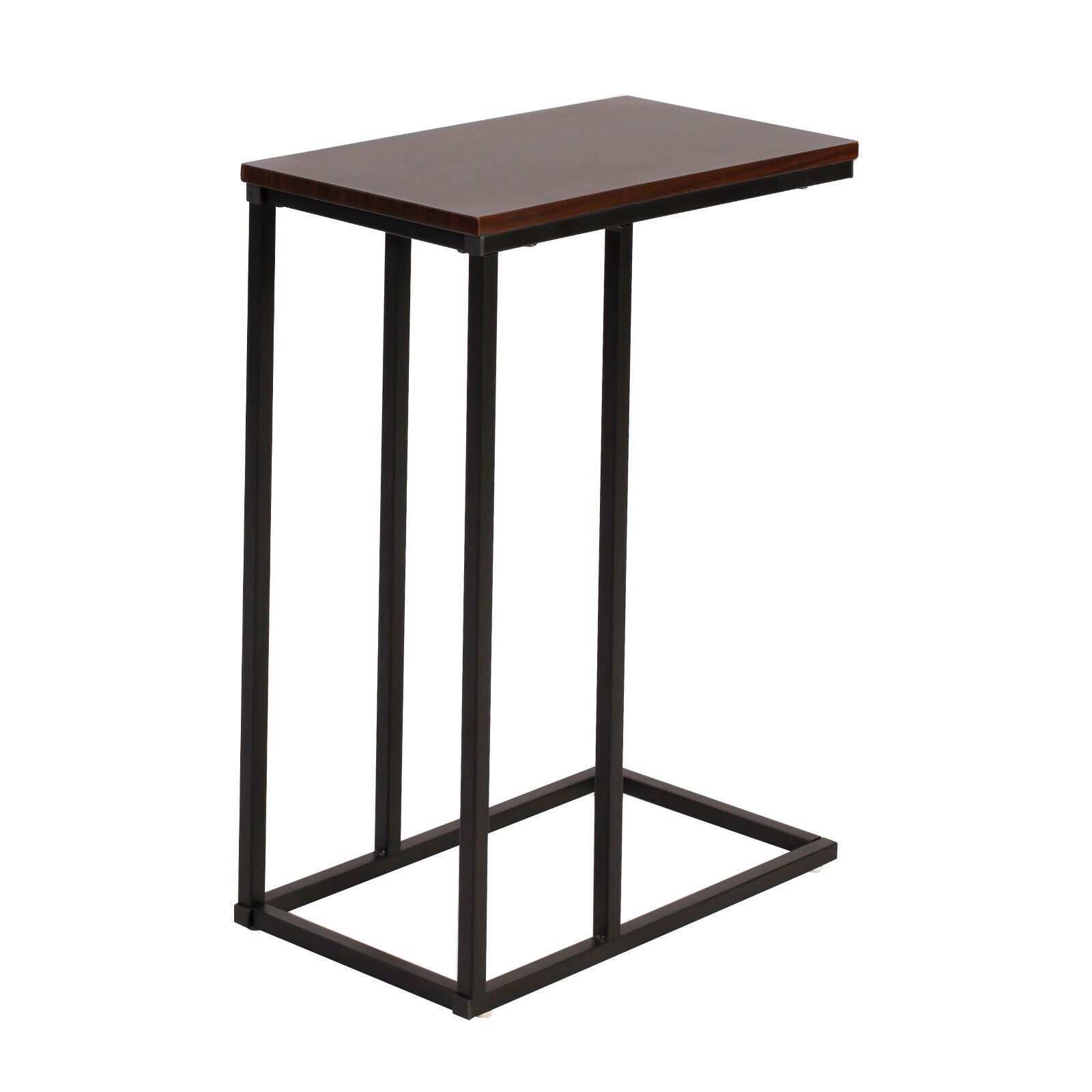 Retro C Shaped Side Table Snack Coffee Storage Sofa Table Nightstand Home Office