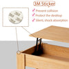2 Tier Coffee Table With Lift Up Top Wood Living Room Sofa Table Storage Shelf