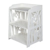 Hollow Bedside Table Nightstand Coffee Tea Side Lamp Desk Shelf Storage Bookcase
