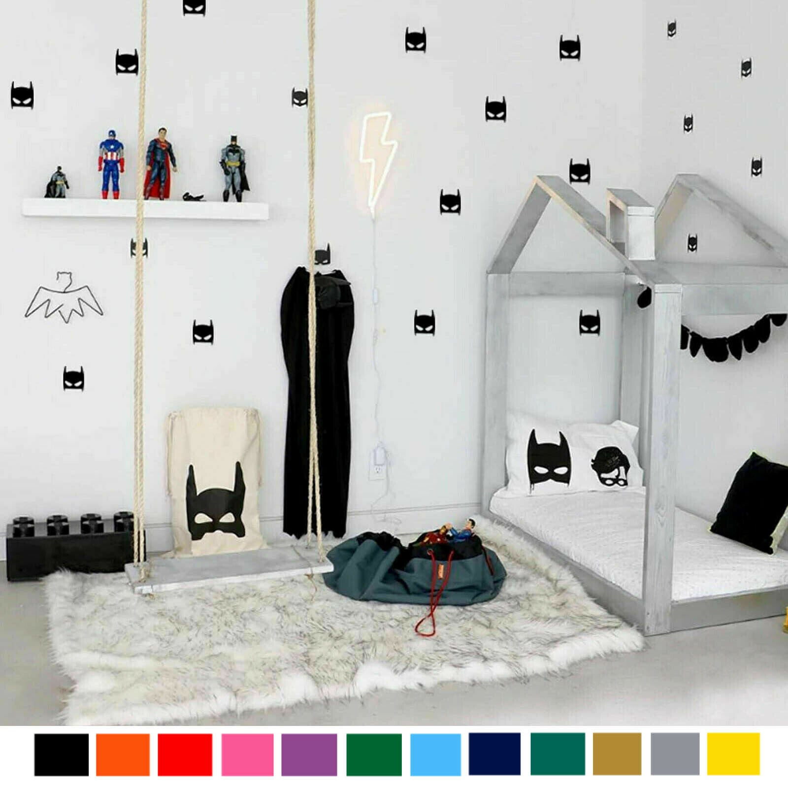 30 Batman Vinyl Wall Sticker For Kids Room Baby Boy Room Wall Decor Kids Bed