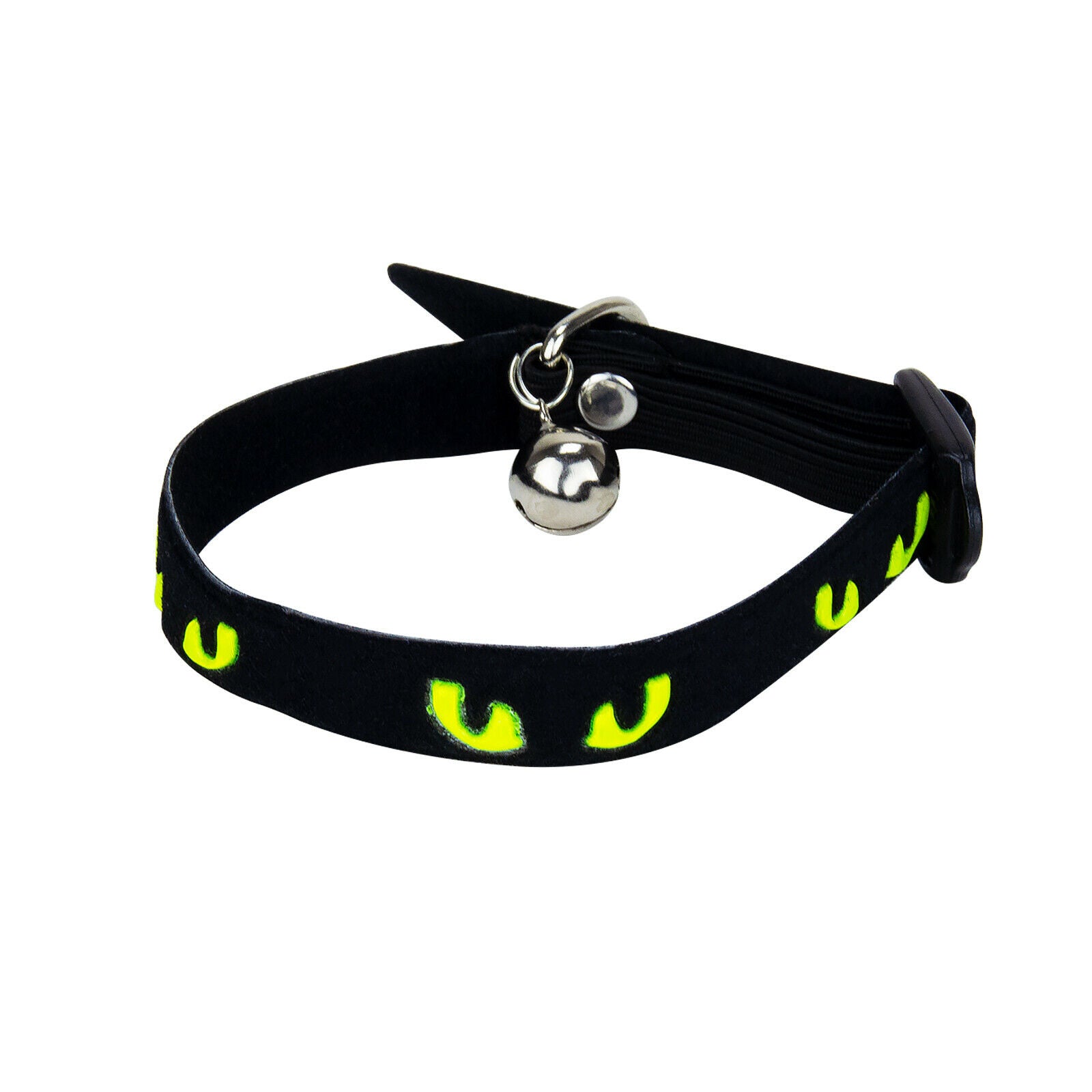 3 X Cat Collar Adjustable Reflective Hi Vis Bright Eye & Jingle Bell Pet Kitten