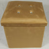 Soft Velvet Diamante Ottoman Folding Storage Box Footstool Seat new colour