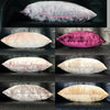 Throw over bedspread Shiny Crushed Velvet Sofa or bed Cushion Cover 8 colours