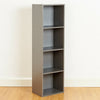 4 Tier Wooden Grey Cube Bookcase Storage Display Unit Modular Shelving/Shelves