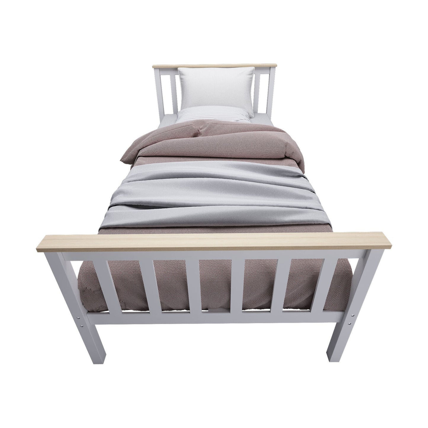 Modern 3ft Single Bed Frame Base Bedroom Furniture in Solid Pine UK
