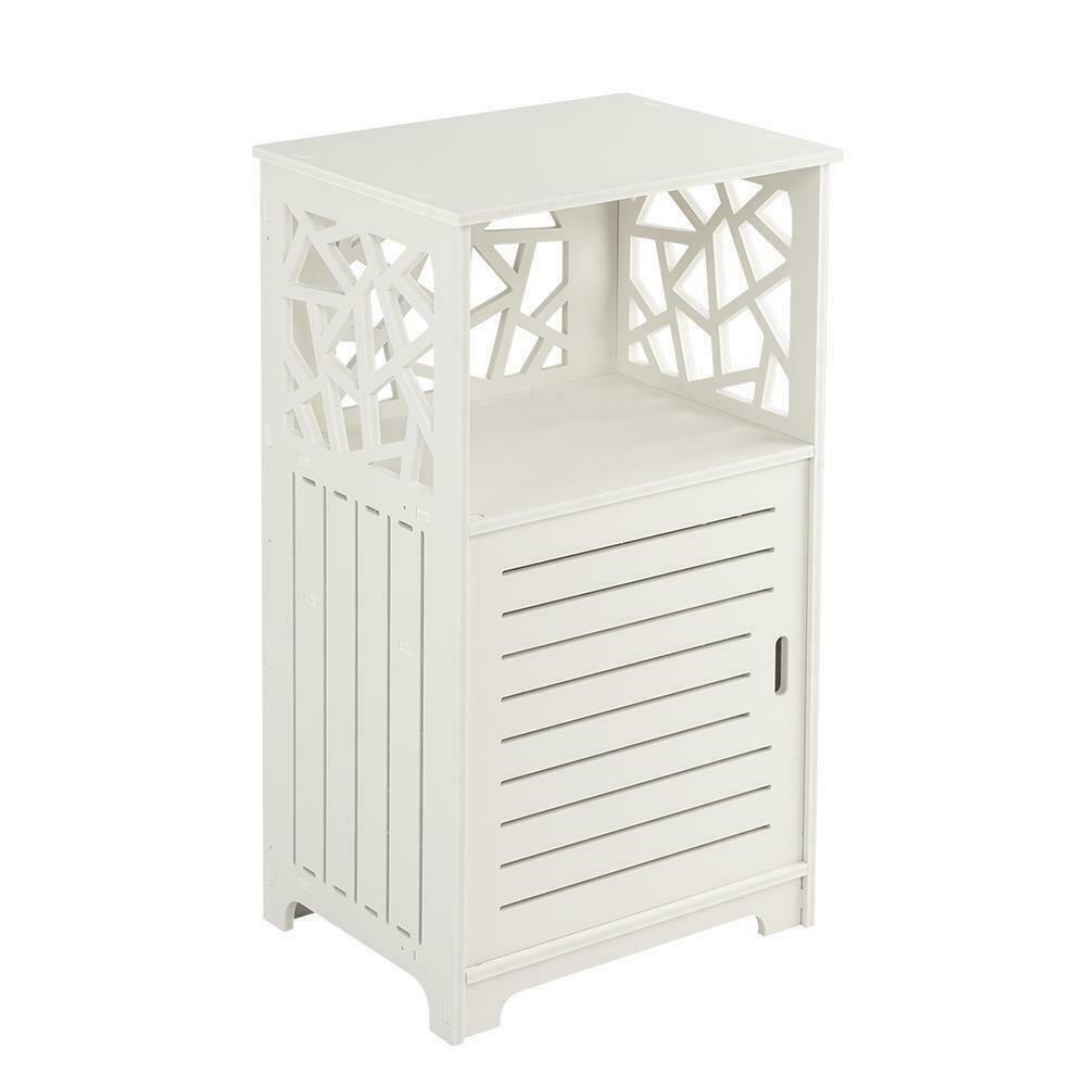 Waterproof White PVC Bathroom Cabinet Shelf Bathroom Storage Unit New