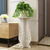 Small Round Side Table Beside Tea Coffee Lamp Plant Stand Modern White Furniture