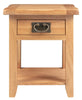 Small Oak Side Table | Narrow Wooden End/Lamp/ Bedside Cabinet | Nightstand