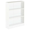 3 TIER WHITE WOODEN FREESTANDING BOOKCASE/BOOKSHELF STORAGE UNIT SHELF