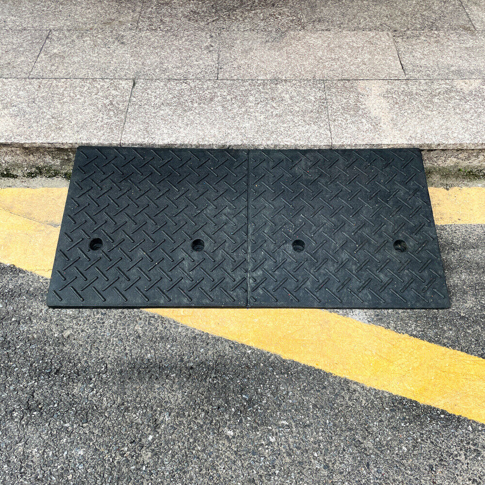 1/2X Kerb Ramp Curb Ramps Heavy Duty Driveway Threshold Ramps Rubber Kerb Ramps