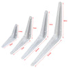 Pack 24 SHELF BRACKETS WHITE CHOICE OF SIZES LONDON PATTERN METAL, FOR SHELVING