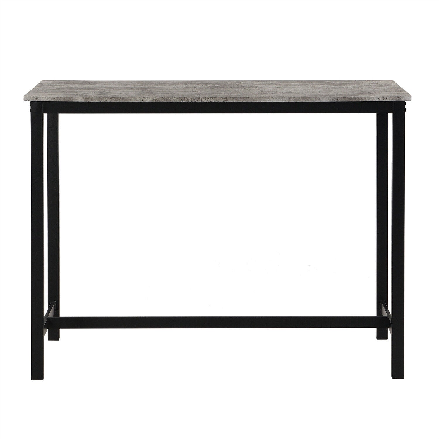 Marble Effects Bar Table & 4 Stools Breakfast Kitchen Dining Set Bar Bistro HT