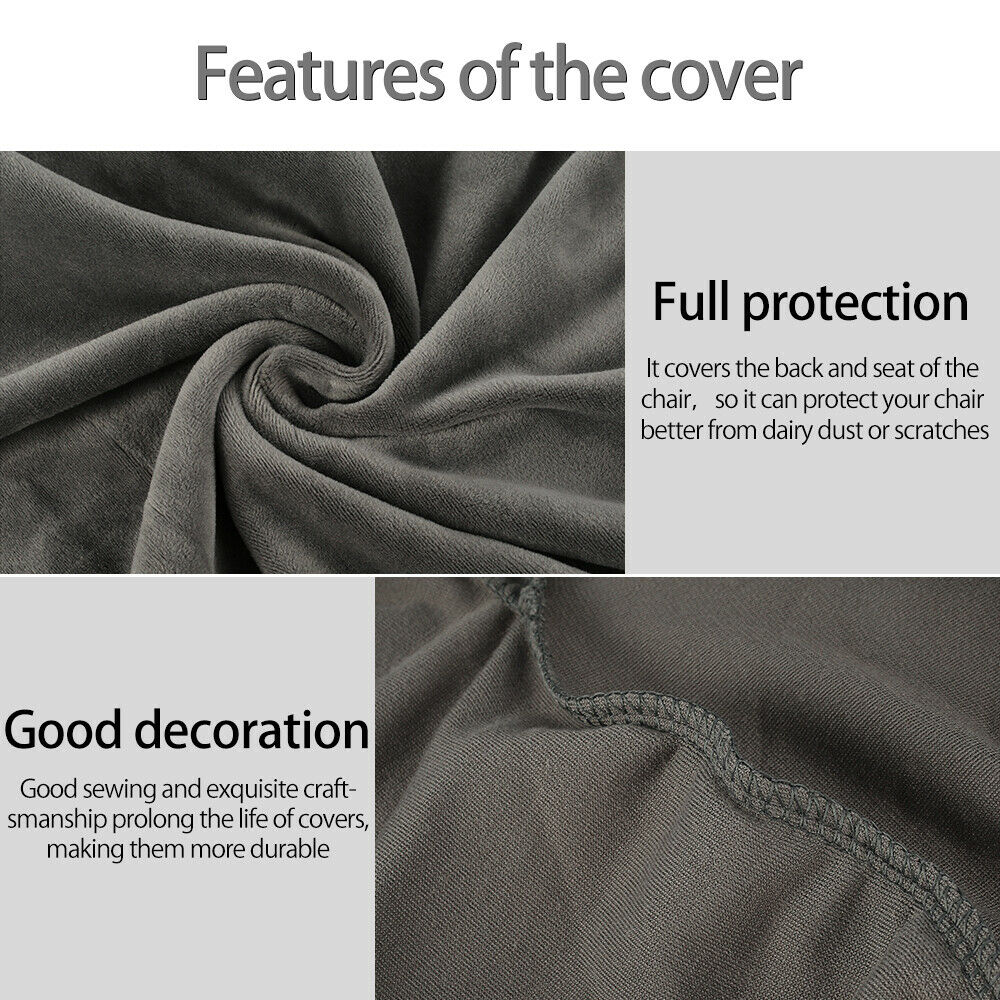 Tub Chair Covers Slipcovers Elastic Polyester Fabric Armchair Sofa Seat Covers
